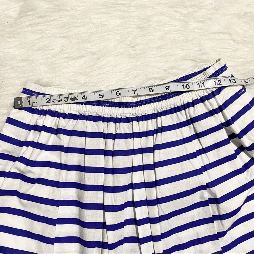 J.CREW Blue and White Striped Skirt - Picture 2 of 5